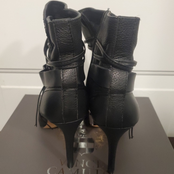 Vince camuto Black Leather Boots 8.5 NIB - Picture 5 of 7
